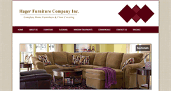 Desktop Screenshot of hagerfurniture.com